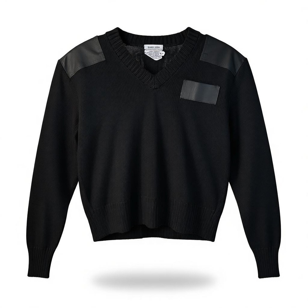 Men's Black Crewneck Sweater